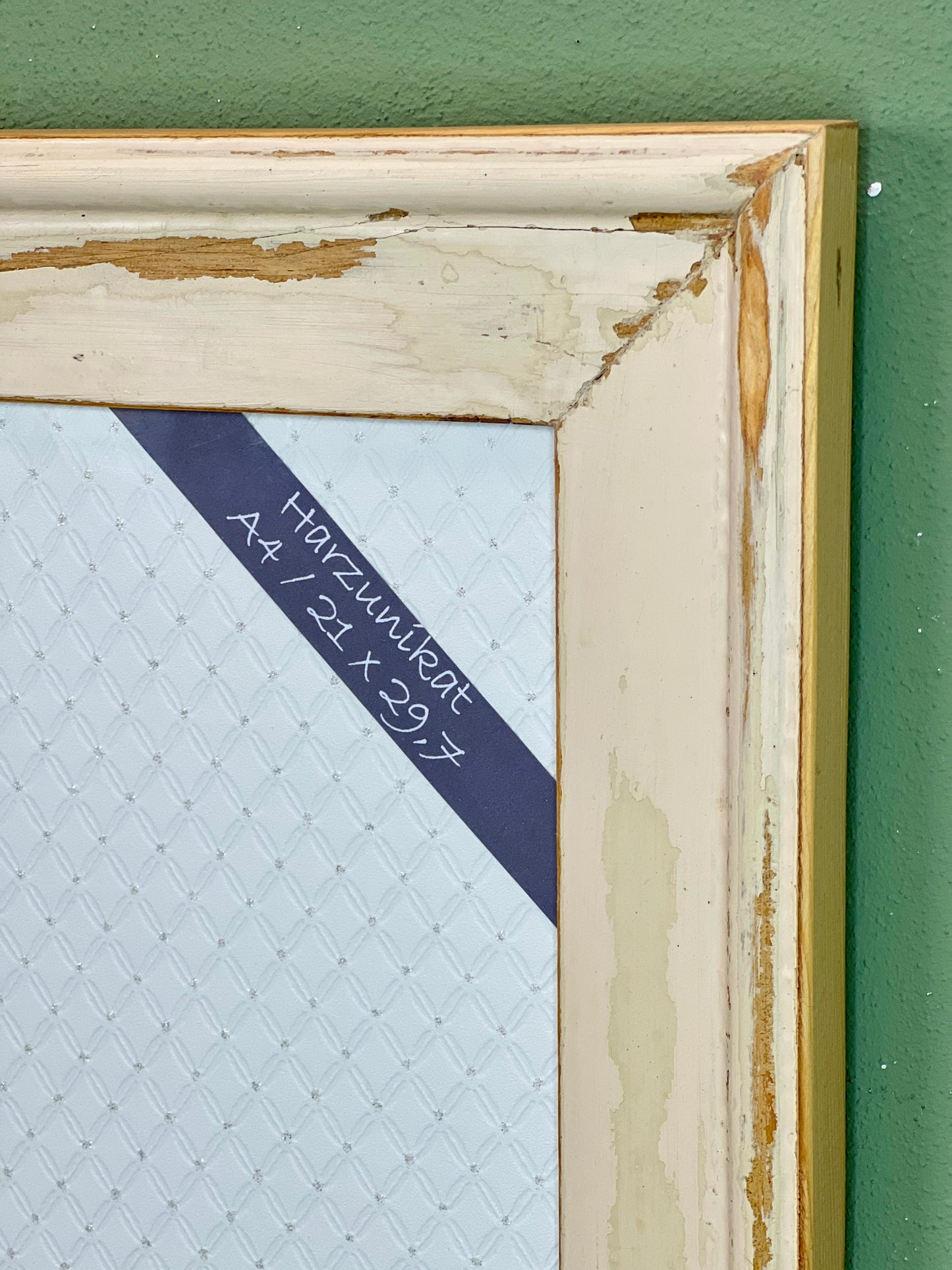 Vintage Bilderrahmen A4 - 21 x 29,7 cm - handgefertigt aus recyceltem Altholz - Unikat