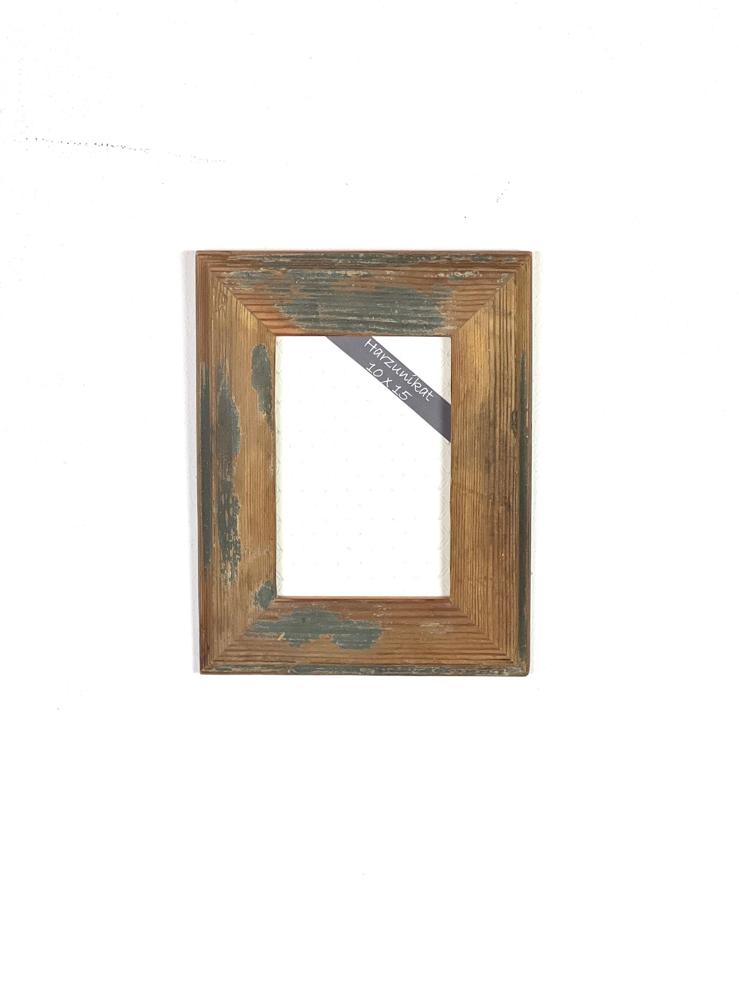 Vintage Bilderrahmen 10 x 15 cm - handgefertigt aus recyceltem Altholz - Unikat