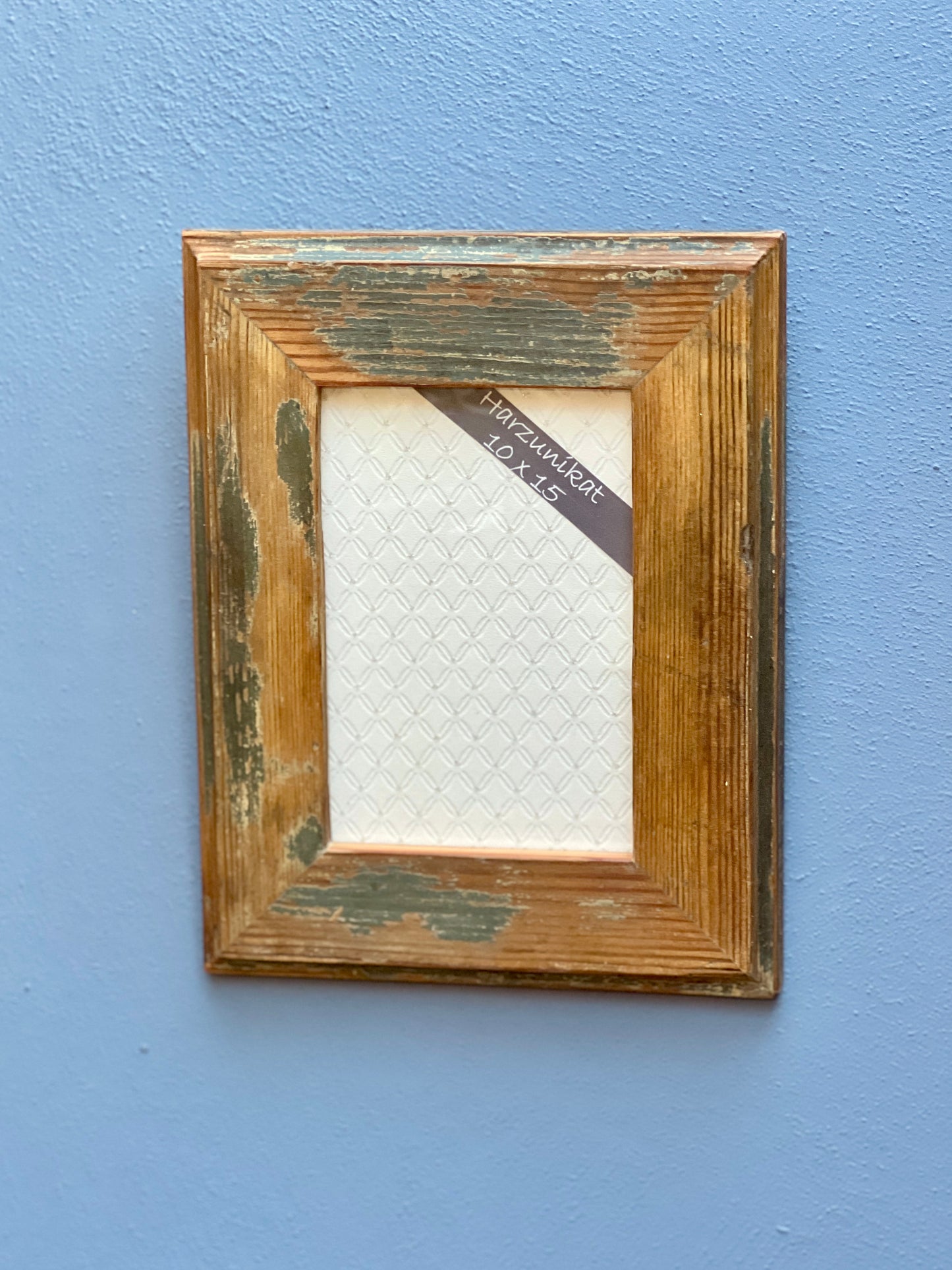 Vintage Bilderrahmen 10 x 15 cm - handgefertigt aus recyceltem Altholz - Unikat