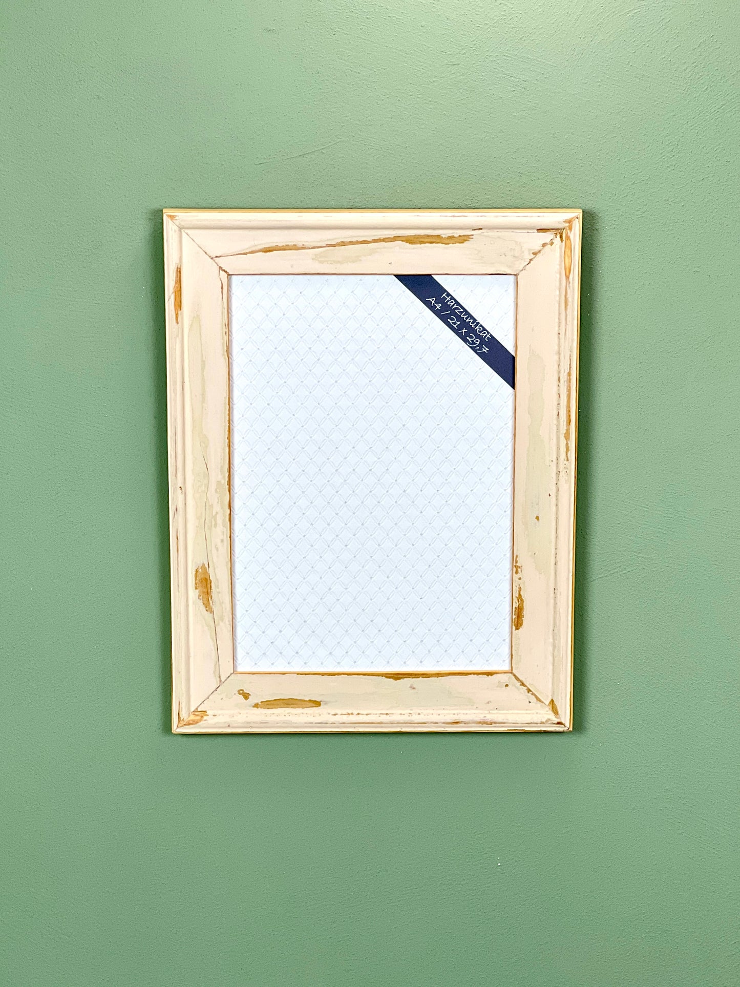Vintage Bilderrahmen A4 - 21 x 29,7 cm - handgefertigt aus recyceltem Altholz - Unikat