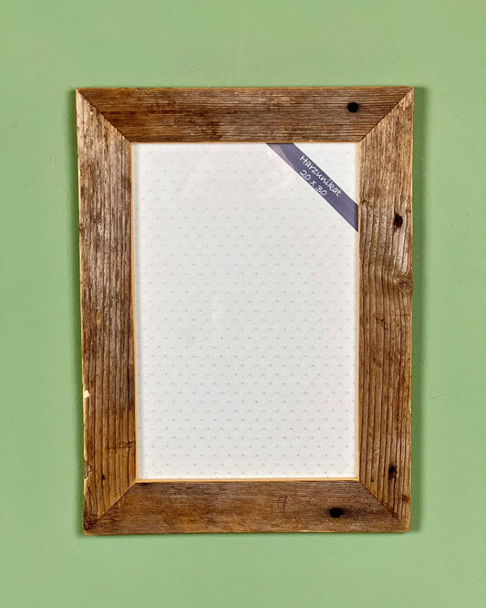 Vintage Bilderrahmen 20 x 30 cm - handgefertigt aus recyceltem Altholz - Unikat