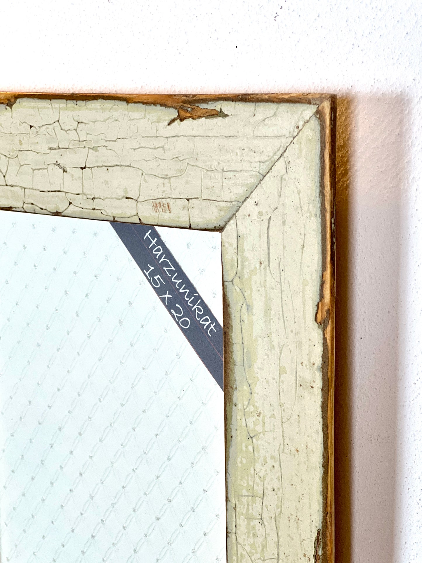 Vintage Bilderrahmen 15 x 20 cm - handgefertigt aus recyceltem Altholz - Unikat