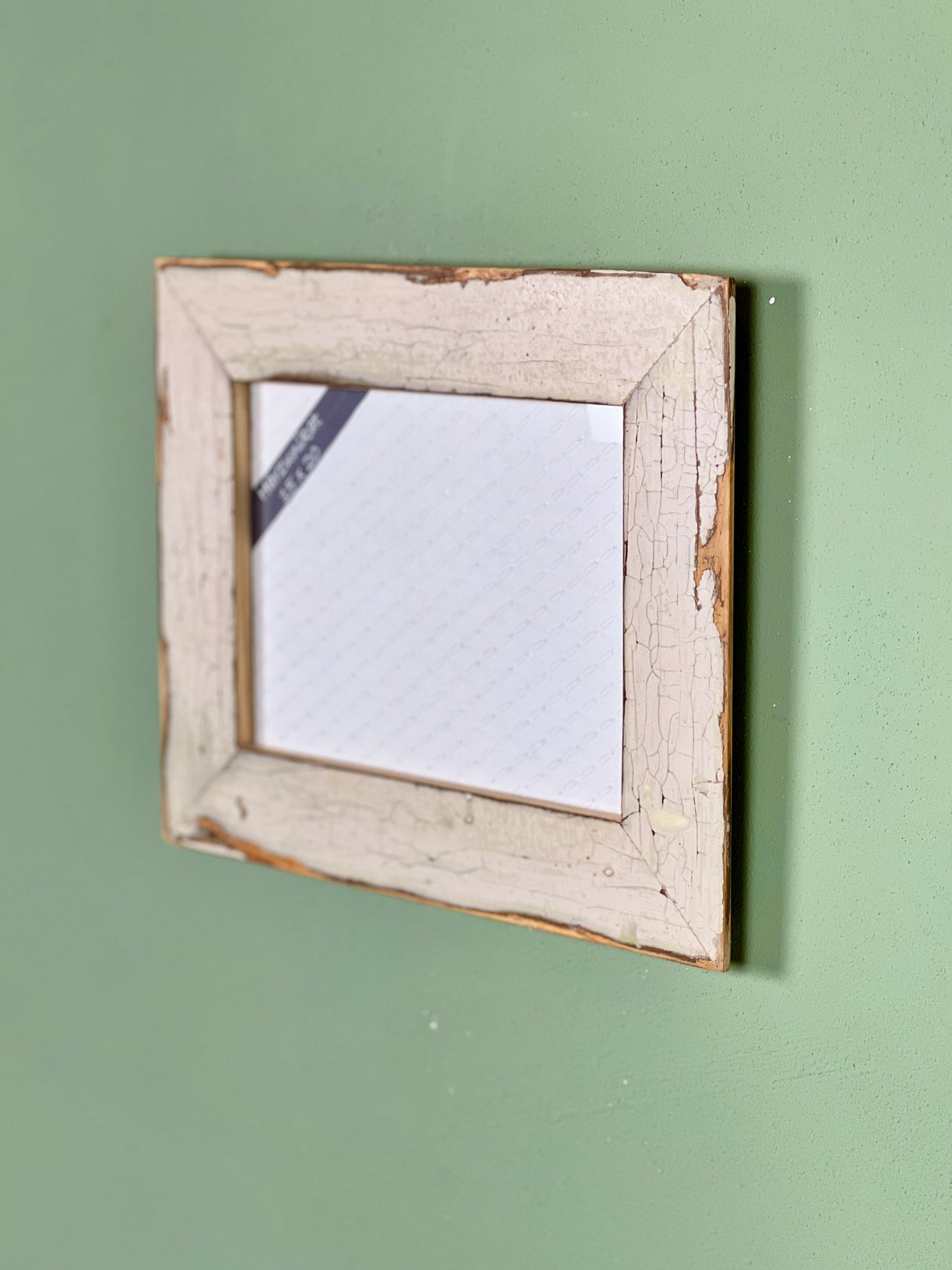 Vintage Bilderrahmen 15 x 20 cm - handgefertigt aus recyceltem Altholz - Unikat